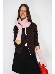 William de Faye Szal-koło w kolorze jasnoróżowym - 30 x 28 cm rozmiar: onesize. Różowe szaliki i kominy William de Faye, bez wzorów, z kaszmiru. Za 104.89 zł.