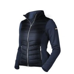 Damska kurtka jeździecka zapinana na zamek Equestrian Stockholm Active Performan. Niebieskie kurtki EQUESTRIAN STOCKHOLM, s, bez wzorów, z materiału, eleganckie, bez kaptura. Za 859.90 zł.