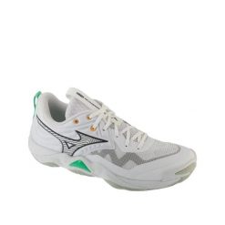 Buty do siatkówki Mizuno Wave Momentum Elite Białe i Zielone. Zielone buty do biegania Mizuno, bez wzorów, bez zapięcia, do biegania, mizuno wave. Za 713.65 zł.