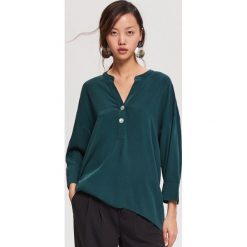 Wiskozowa bluzka oversize - Zielony. Bluzki marki Reserved. Za 89.99 zł.