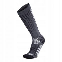 Skarpety narciarskie damskie Uyn Ski Cashmere. Szare skarpetki Uyn, bez wzorów. Za 299.99 zł.