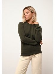 Just Cashmere Kaszmirowy sweter "Helen" w kolorze zielonym rozmiar: XL. Zielone swetry Just Cashmere, xl, bez wzorów, z kaszmiru, bez ramiączek. Za 404.45 zł.