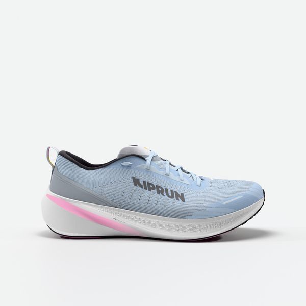 Buty do biegania damskie Kiprun Kipcore. Białe buty do biegania KIPRUN, bez wzorów, z poliesteru, bez zapięcia, do biegania. Za 299.99 zł.