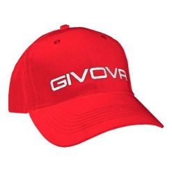 Czapka Givova w kolorze czerwonym z daszkiem - Stylowy i oddychający. Czerwone czapki z daszkiem Givova, bez wzorów, z bawełny, eleganckie. Za 126.99 zł.