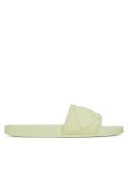 Calvin Klein Jeans Klapki Slide Pu Hf Mg YW0YW01879 Zielony. Zielone klapki Calvin Klein Jeans, bez wzorów, z jeansu, bez obcasa, bez zapięcia. Za 139.99 zł.