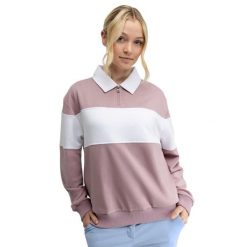 Damska bluza golfowa Siroko Eagle-W Pink. Czerwone bluzy SIROKO, l, bez wzorów, z materiału, klasyczne, bez ramiączek, bez kaptura. Za 253.00 zł.
