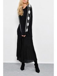 Milan Kiss Bluza w kolorze czarno-kremowym rozmiar: M. Brązowe bluzy Milan Kiss, m, bez wzorów, bez kaptura. Za 127.95 zł.