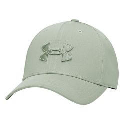 Czapka sportowa, oddychająca Unisex - Blitzing Low Cap. Zielone czapki z daszkiem Under Armour, bez wzorów, z materiału, eleganckie. Za 118.00 zł.