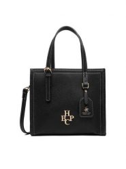 Beverly Hills Polo Club Torebka CEO-BHPC-C-022-09 Czarny. Czarne torebki klasyczne Beverly Hills Polo Club, bez wzorów, z materiału, bez dodatków. Za 219.99 zł.