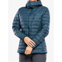 Kurtka puchowa damska Mountain Equipment Earthrise Hooded Jacket. Zielone kurtki narciarskie MOUNTAIN EQUIPMENT, na zimę, bez wzorów, z puchu, bez kaptura, narciarskie. Za 832.99 zł.
