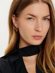 Tory Burch Kolczyki Eleanor Hidden Hoop Earring 157956 Złoty. Żółte kolczyki Tory Burch, metalowe. Za 559.99 zł.