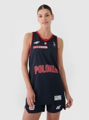 4F Koszulka meczowa replika wyjazdowa z sezonu 2024/25 damska 4F x Polonia Warszawa - multikolor L. T-shirty sportowe 4f, l, bez wzorów, z dzianiny, bez ramiączek, na fitness i siłownię. Za 199.99 zł.
