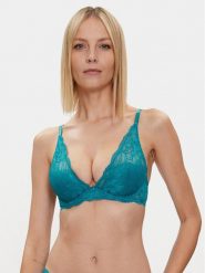 Calvin Klein Underwear Biustonosz z fiszbiną 000QF6396E Zielony. Zielone biustonosze Calvin Klein Underwear, bez wzorów, z syntetyku. Za 109.99 zł.