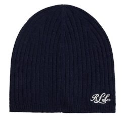 Czapka LAUREN RALPH LAUREN. Niebieskie czapki zimowe Lauren Ralph Lauren, bez wzorów. Za 549.99 zł.
