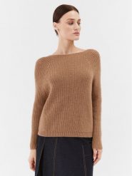 Weekend Max Mara Sweter Xeno 2353661133 Brązowy Regular Fit. Brązowe swetry Weekend Max Mara, xl, bez wzorów, z syntetyku, bez ramiączek. Za 1,239.00 zł.