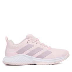 Buty halowe adidas. Czerwone buty sportowe lifestyle adidas, bez wzorów, sportowe, bez zapięcia. Za 399.99 zł.