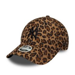 Czapka baseballowa damska New York Yankees New Era 9Forty Leopard Cord. Czarne czapki z daszkiem New Era, bez wzorów, z materiału, eleganckie. Za 176.00 zł.