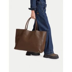 Torebka G-Star. Brązowe shopper bag G-Star, bez wzorów, retro, bez dodatków. Za 299.99 zł.