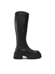 ONLY Shoes Kozaki High Chunky Boots 15329804 Czarny. Czarne kozaki ONLY SHOES, bez wzorów, ze skóry, bez obcasa, na płaskiej podeszwie, bez zapięcia. Za 399.99 zł.