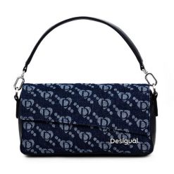 Torebka Desigual. Niebieskie listonoszki Desigual, bez wzorów, klasyczne, bez dodatków. Za 189.99 zł.