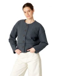 Ilse Jacobsen Kurtka przejściowa w kolorze szarym rozmiar: 36. Szare kurtki Ilse Jacobsen, bez wzorów, bez kaptura. Za 173.99 zł.