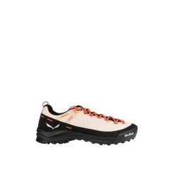Buty trekkingowe damskie Wildfire Canvas Women. Brązowe buty trekkingowe Salewa, z bawełny, bez zapięcia. Za 569.49 zł.