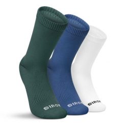 Sportowe skarpetki tenisowe trójpak Siroko 3Motion Heritage. Białe skarpetki SIROKO, bez wzorów, z materiału. Za 68.00 zł.