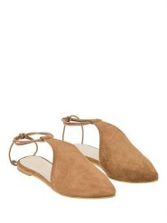 Lizza Shoes Baleriny w kolorze karmelowym rozmiar: 37. Brązowe baleriny Lizza Shoes, bez wzorów, z materiału, bez obcasa, bez zapięcia. Za 97.96 zł.