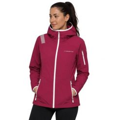 Kurtka trekkingowa damska La Sportiva Albinga. Czerwone kurtki przejściowe sportowe La Sportiva, na zimę, l, bez wzorów, z hardshellu, z kapturem, narciarskie. Za 437.00 zł.