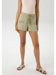 Aniston Szorty w kolorze zielonym rozmiar: 36. Zielone szorty Aniston, bez wzorów, z bawełny. Za 65.99 zł.