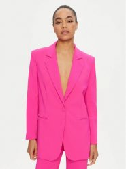 PINKO Marynarka Esagerata 102858 A1L8 Różowy Regular Fit. Czerwone marynarki i żakiety Pinko, l, bez wzorów, z syntetyku, bez ramiączek. Za 659.99 zł.