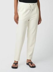 Les Lunes Spodnie "Amyy" w kolorze kremowym rozmiar: M. Brązowe spodnie materiałowe Les Lunes, bez wzorów, z materiału, klasyczne. Za 173.99 zł.