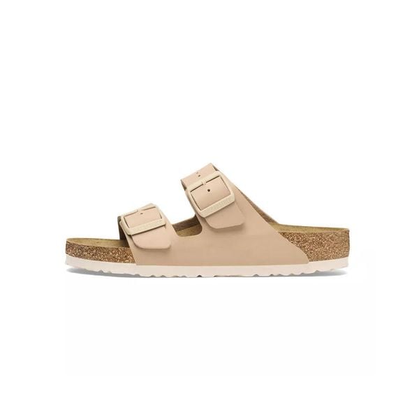 Klapki damskie Birkenstock 1027723. Brązowe klapki Birkenstock, bez wzorów, z materiału, bez obcasa, bez zapięcia. Za 296.10 zł.