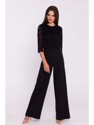 Stylove Kombinezon w kolorze czarnym rozmiar: XL. Czarne kombinezony Stylove, xl, bez wzorów, z koronki, bez kołnierzyka, bez ramiączek. Za 293.95 zł.