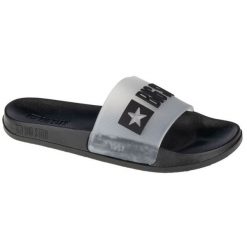 Klapki Big Star W Slipper FF274A200-906 czarne. Czarne klapki bez wzorów, z gumy, retro, bez obcasa, bez zapięcia. Za 164.59 zł.