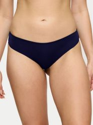 Triumph Figi brazylijskie Lovely Micro 10182554 Granatowy. Niebieskie figi Triumph, bez wzorów, z syntetyku. Za 39.99 zł.