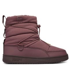 Śniegowce Puma. Brązowe śniegowce Puma, bez wzorów, bez zapięcia. Za 349.99 zł.