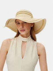 LAUREN RALPH LAUREN Kapelusz 454966229001 Beżowy. Brązowe kapelusze Lauren Ralph Lauren, bez wzorów, z tworzywa sztucznego. Za 349.99 zł.