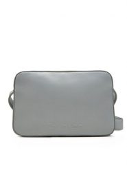 Calvin Klein Torebka Embossed Logo Camera Bag K60K612555 Szary. Szare listonoszki Calvin Klein, bez wzorów, z materiału, bez dodatków. Za 249.99 zł.