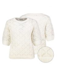 Eight2Nine Sweter w kolorze kremowym rozmiar: S/M. Brązowe swetry Eight2Nine, m, bez wzorów, bez ramiączek. Za 104.99 zł.