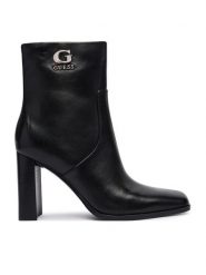 Guess Botki FLFGED LEA10 Czarny. Czarne botki Guess, z aplikacjami, bez obcasa, na słupku, bez zapięcia. Za 764.99 zł.