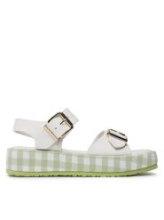 Jenny Fairy Sandały WS2108-24 Beżowy. Brązowe sandały Jenny Fairy, bez wzorów, ze skóry, bez obcasa, na płaskiej podeszwie, bez zapięcia. Za 139.99 zł.