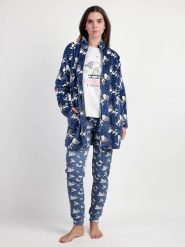 Peanuts Kurtka polarowa "Peanuts" w kolorze granatowym rozmiar: XL. Niebieskie kurtki Peanuts, xl, bez wzorów, z polaru, bez kaptura. Za 126.15 zł.