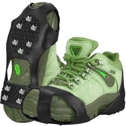 Raczki na Buty Turystyczne Raki Etui Antypoślizgowe Kolce Nakładki 44-47 XL TRIZ. Czarne buty trekkingowe TRIZAND, bez zapięcia. Za 34.90 zł.