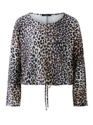 Oui Bluzka w kolorze czarno-karmelowym rozmiar: 38. Brązowe bluzki Oui, bez wzorów, bez kołnierzyka, bez ramiączek. Za 130.99 zł.