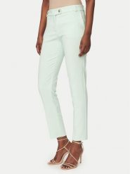 Rinascimento Spodnie materiałowe CFC0128638003 Zielony Slim Fit. Zielone spodnie materiałowe Rinascimento, bez wzorów, z materiału. Za 399.99 zł.