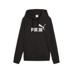 Damska bluza z kapturem z logo No.1 ESS PUMA. Czarne bluzy Puma, uniwersalny, bez wzorów, z kapturem, do biegania. Za 219.00 zł.
