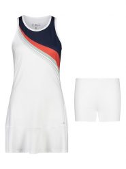 CMP Sukienka funkcyjna 2w1 w kolorze białym rozmiar: 38. Białe sukienki CMP, bez wzorów, z materiału, sportowe, bez kołnierzyka, bez ramiączek, rozkloszowane. Za 131.60 zł.