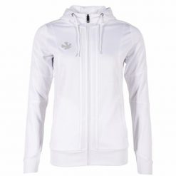 Damska bluza dresowa zapinana na zamek z kapturem Reece Australia Cleve TTS. Białe bluzy z kapturem REECE, m, bez wzorów, z dresówki, z kapturem, na fitness i siłownię. Za 229.65 zł.