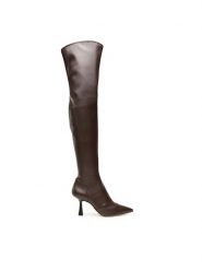 MICHAEL Michael Kors Muszkieterki Clara Boot 40F3CLMB5L Brązowy. Brązowe kozaki MICHAEL Michael Kors, bez wzorów, ze skóry, bez obcasa, na szpilce, bez zapięcia. Za 2,129.00 zł.